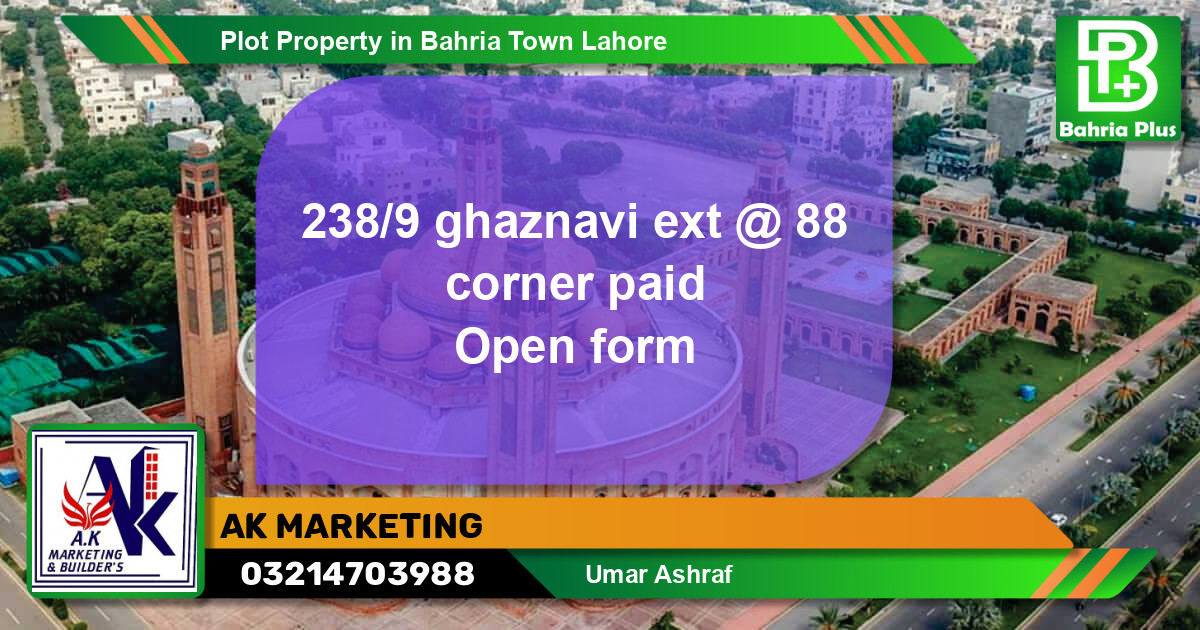 Residential Plot for Sale in Bahria Town, Lahore - (BP-83862)
