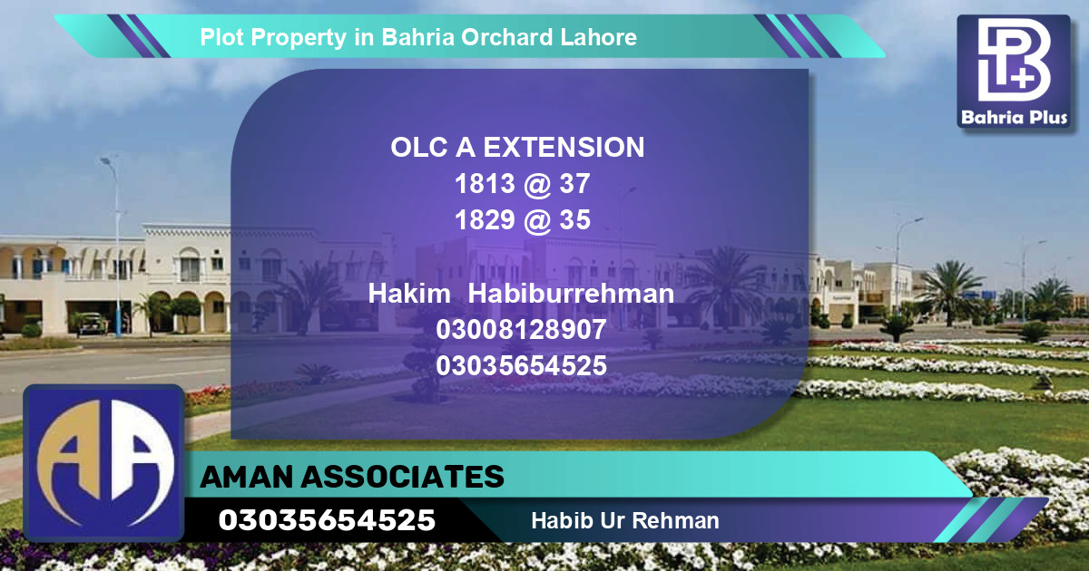 Residential Plot for Sale in Bahria Orchard, Lahore - (BP-83863)