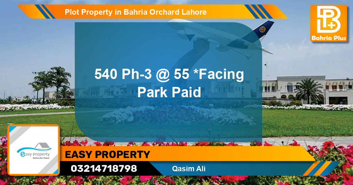 Residential Plot for Sale in Bahria Orchard, Lahore - (BP-83910)