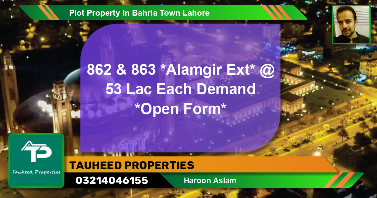 Residential Plot for Sale in Bahria Town, Lahore - (BP-83916)