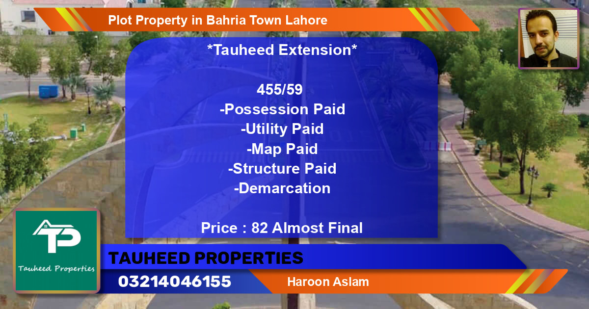 Residential Plot for Sale in Bahria Town, Lahore - (BP-83923)