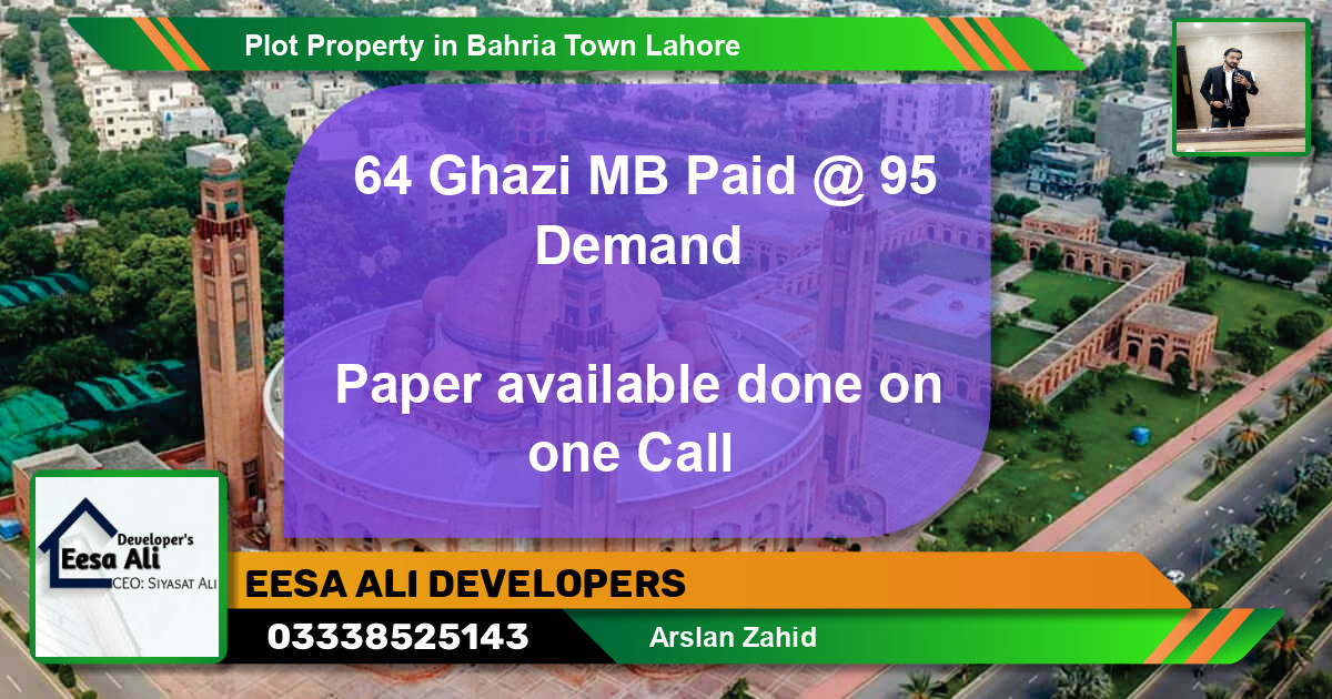 Residential Plot for Sale in Bahria Town, Lahore - (BP-83927)
