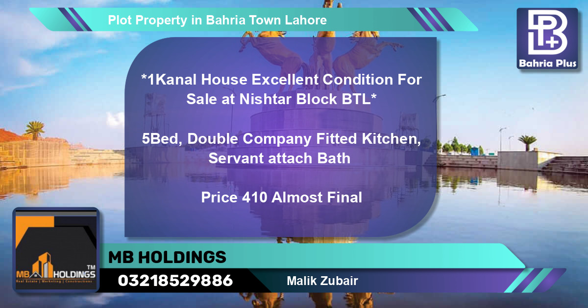 Residential Plot for Sale in Bahria Town, Lahore - (BP-83940)