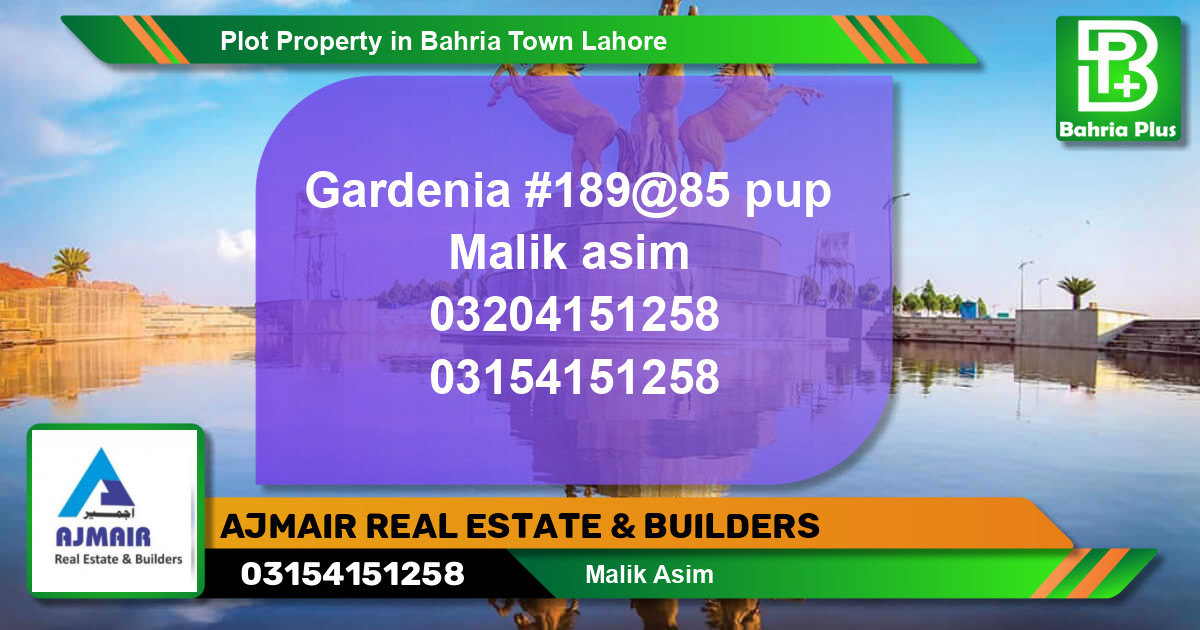 Residential Plot for Sale in Bahria Town, Lahore - (BP-83966)