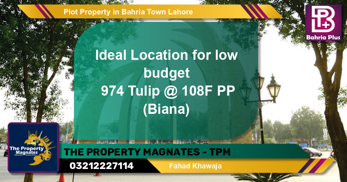 Residential Plot for Sale in Bahria Town, Lahore - (BP-83980)