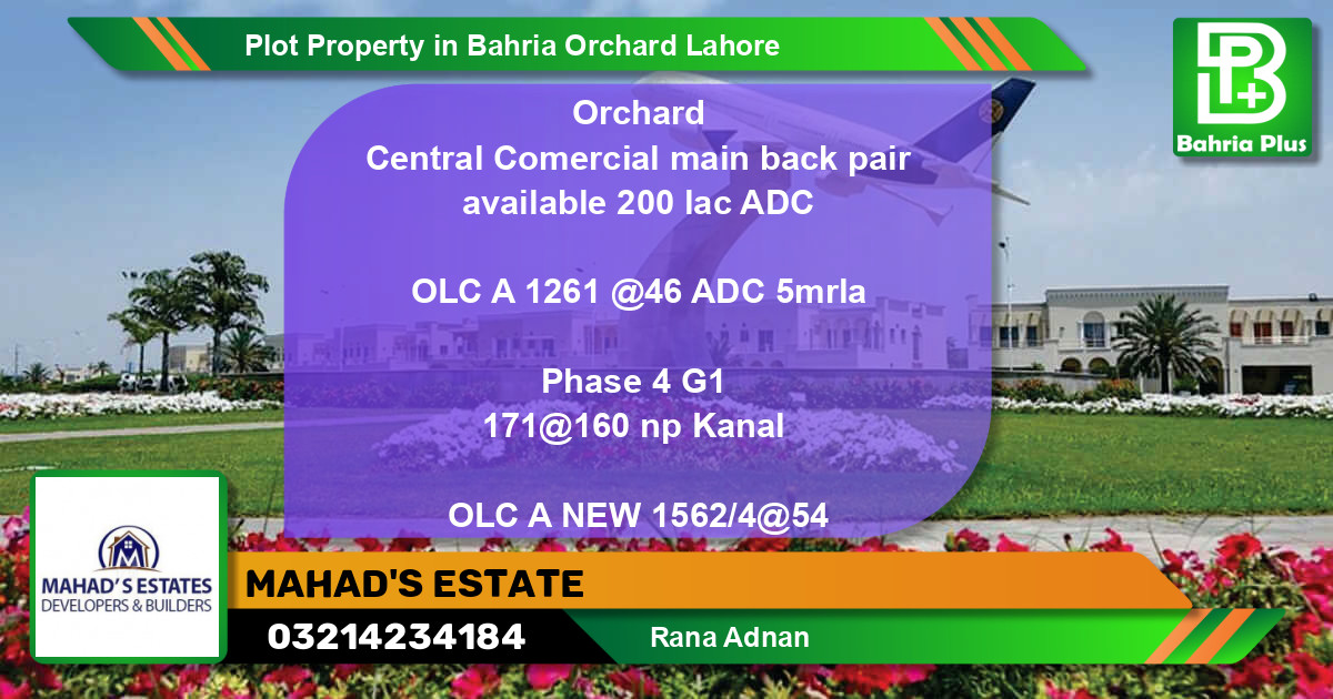 Residential Plot for Sale in Bahria Orchard, Lahore - (BP-83999)