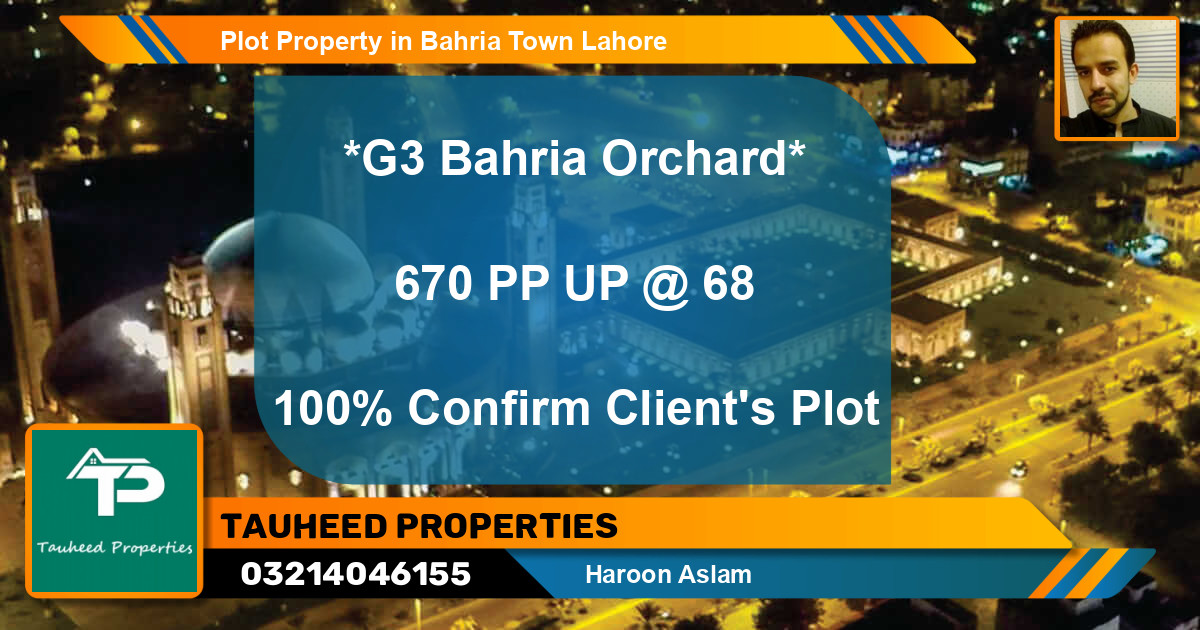 Residential Plot for Sale in Bahria Town, Lahore - (BP-84008)