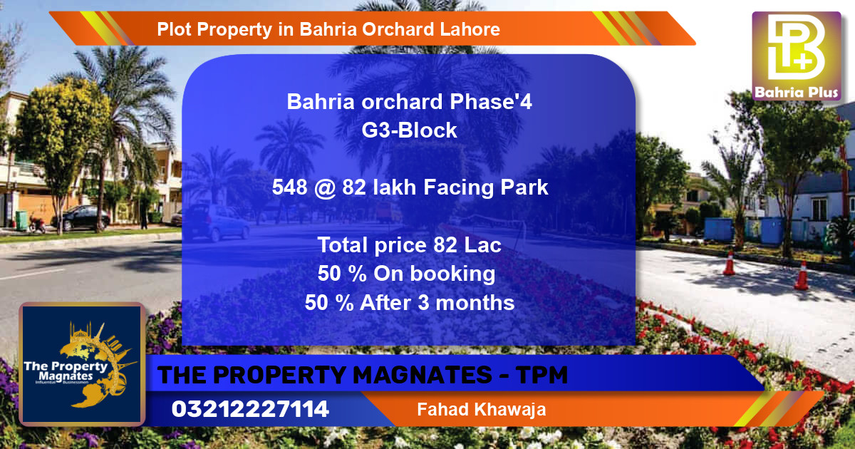 Residential Plot for Sale in Bahria Orchard, Lahore - (BP-84097)