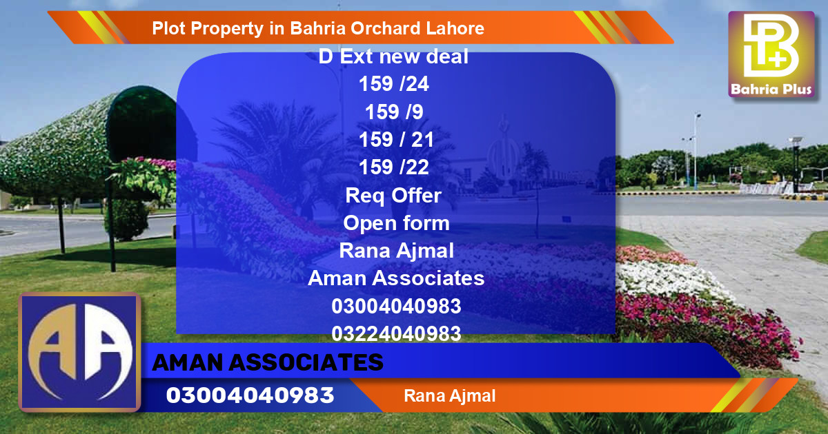Residential Plot for Sale in Bahria Orchard, Lahore - (BP-84117)