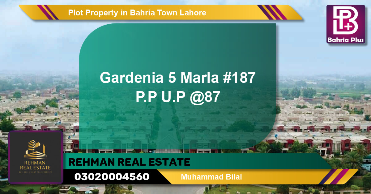 Residential Plot for Sale in Bahria Town, Lahore - (BP-84124)
