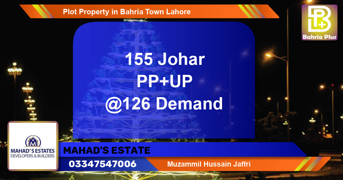 Residential Plot for Sale in Bahria Town, Lahore - (BP-84145)