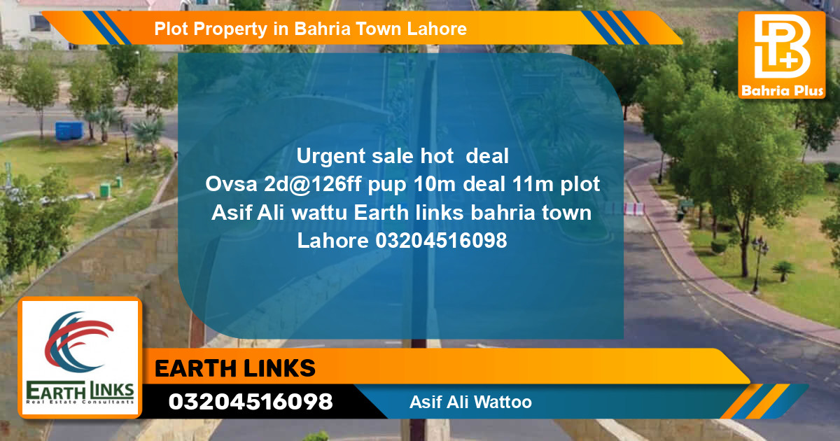Residential Plot for Sale in Bahria Town, Lahore - (BP-84311)
