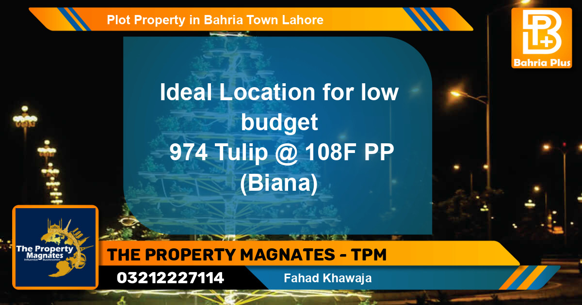 Residential Plot for Sale in Bahria Town, Lahore - (BP-84328)