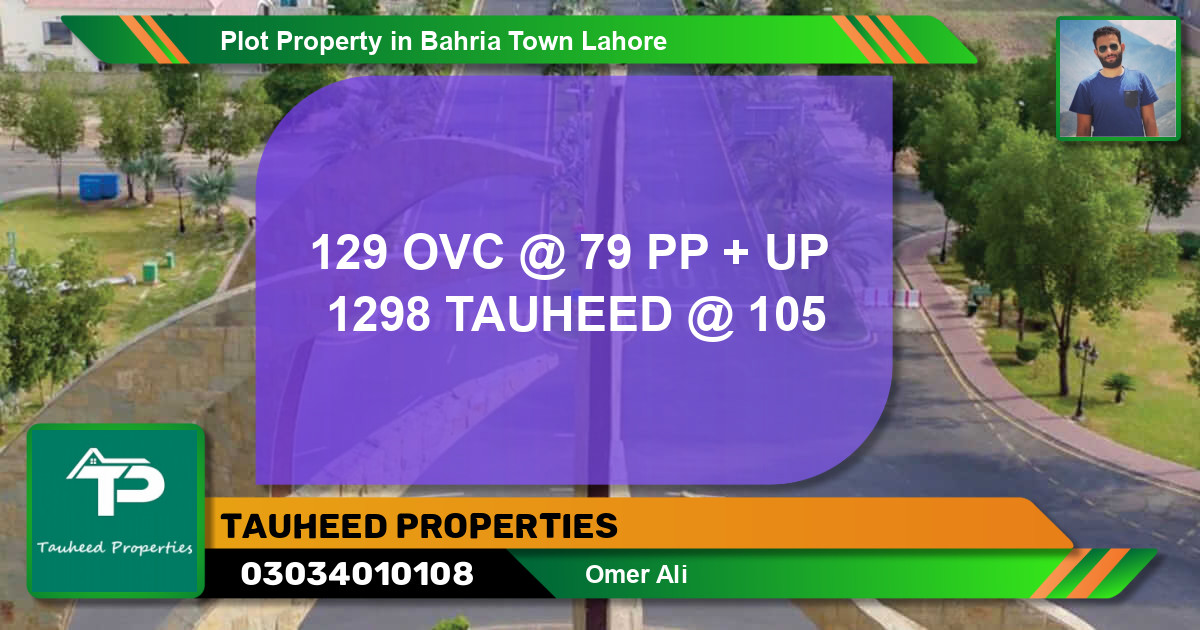 Residential Plot for Sale in Bahria Town, Lahore - (BP-84334)