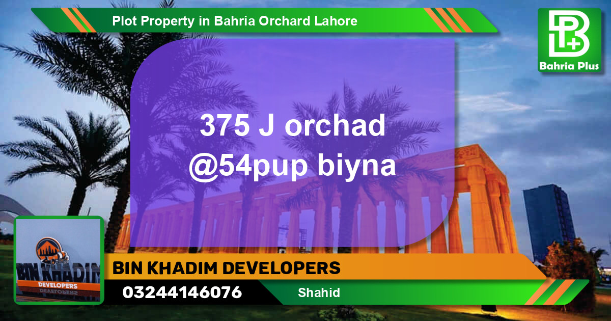Residential Plot for Sale in Bahria Orchard, Lahore - (BP-84346)