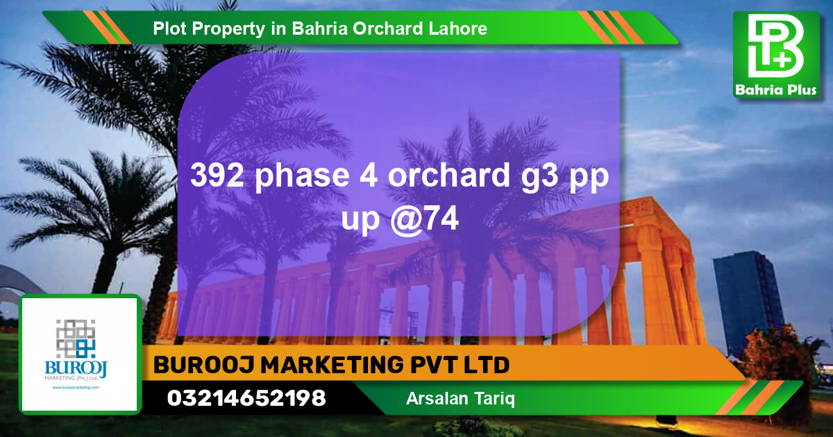 Residential Plot for Sale in Bahria Orchard, Lahore - (BP-84356)