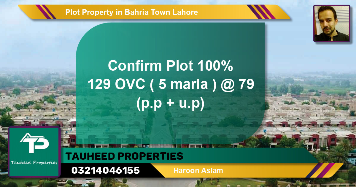 Residential Plot for Sale in Bahria Town, Lahore - (BP-84374)