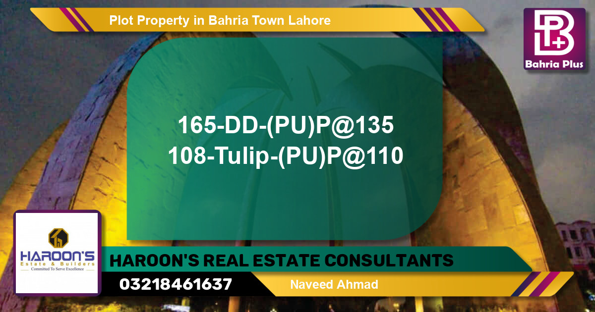Residential Plot for Sale in Bahria Town, Lahore - (BP-84438)