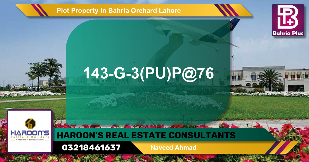 Residential Plot for Sale in Bahria Orchard, Lahore - (BP-84439)