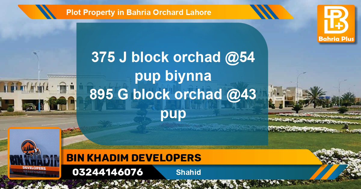 Residential Plot for Sale in Bahria Orchard, Lahore - (BP-84447)