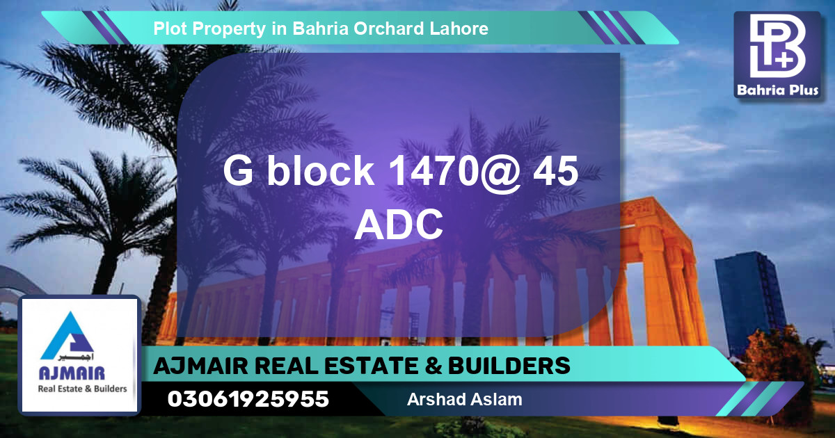 Residential Plot for Sale in Bahria Orchard, Lahore - (BP-84474)