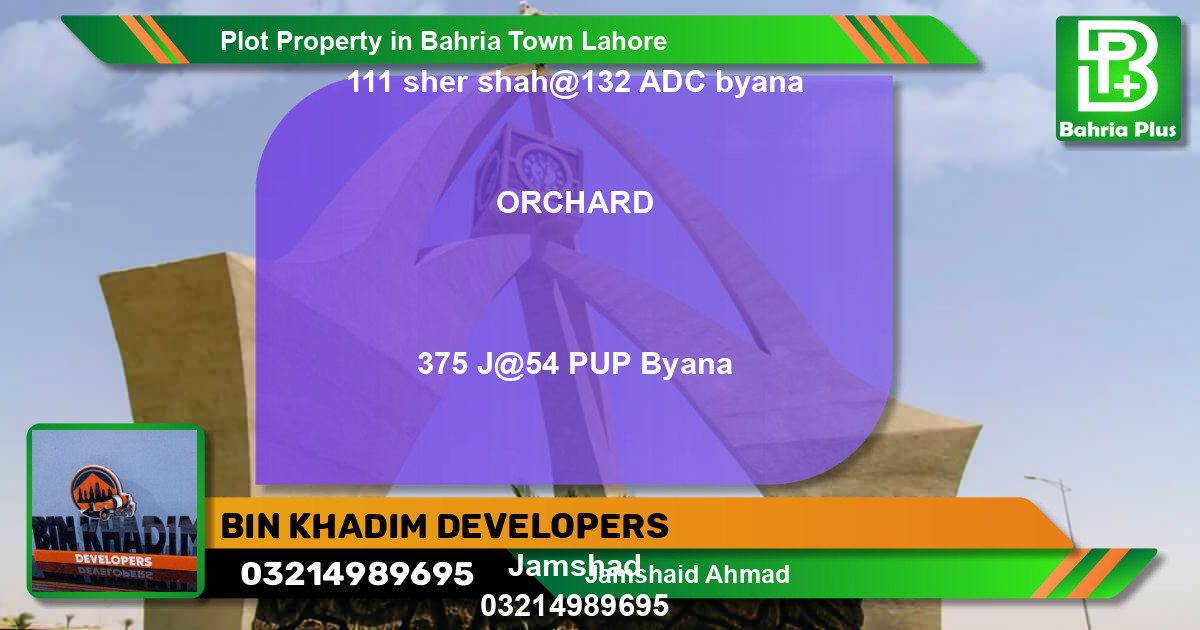 Residential Plot for Sale in Bahria Town, Lahore - (BP-84504)