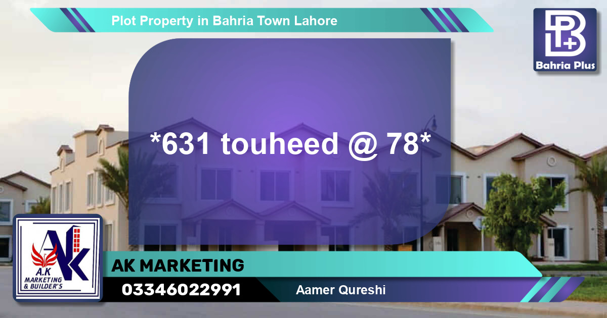 Residential Plot for Sale in Bahria Town, Lahore - (BP-84518)
