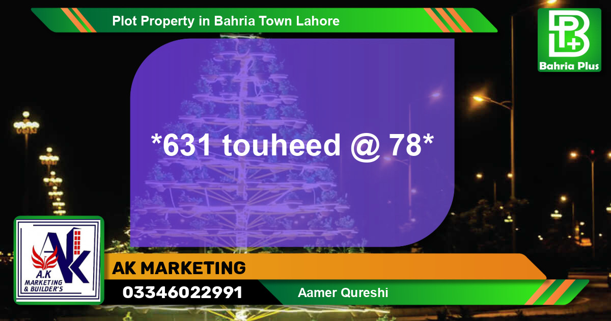 Residential Plot for Sale in Bahria Town, Lahore - (BP-84545)