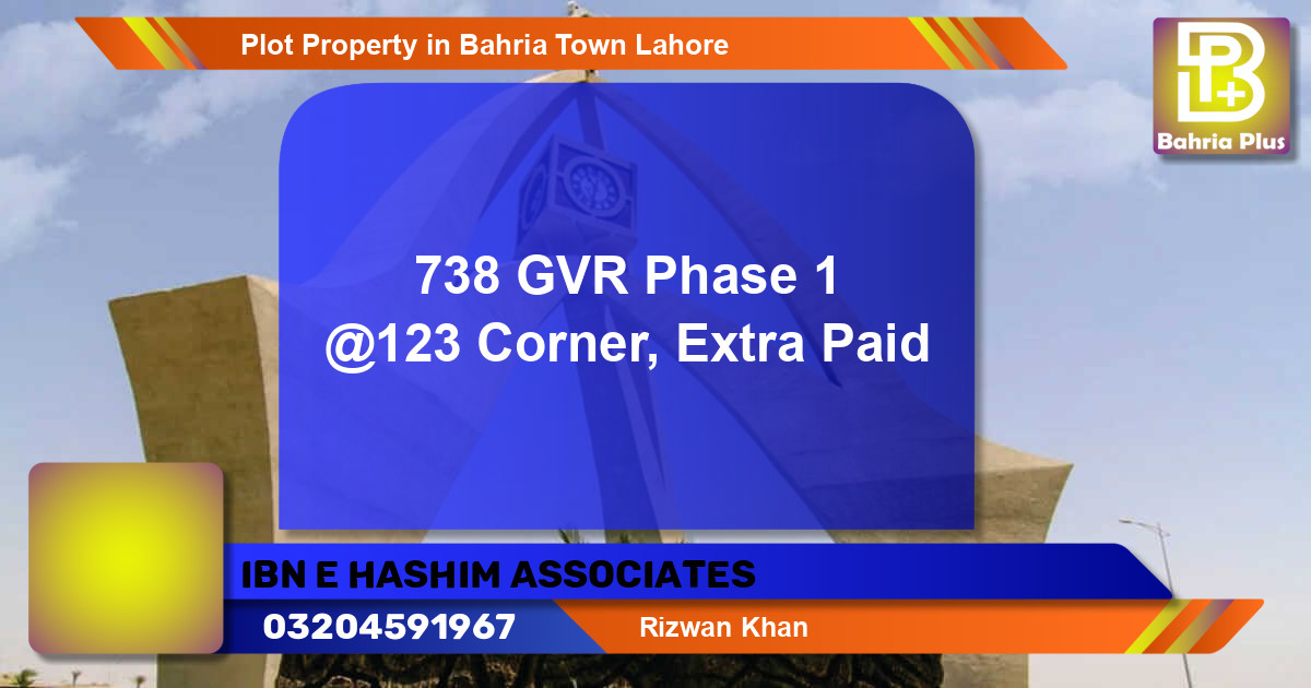 Residential Plot for Sale in Bahria Town, Lahore - (BP-84573)