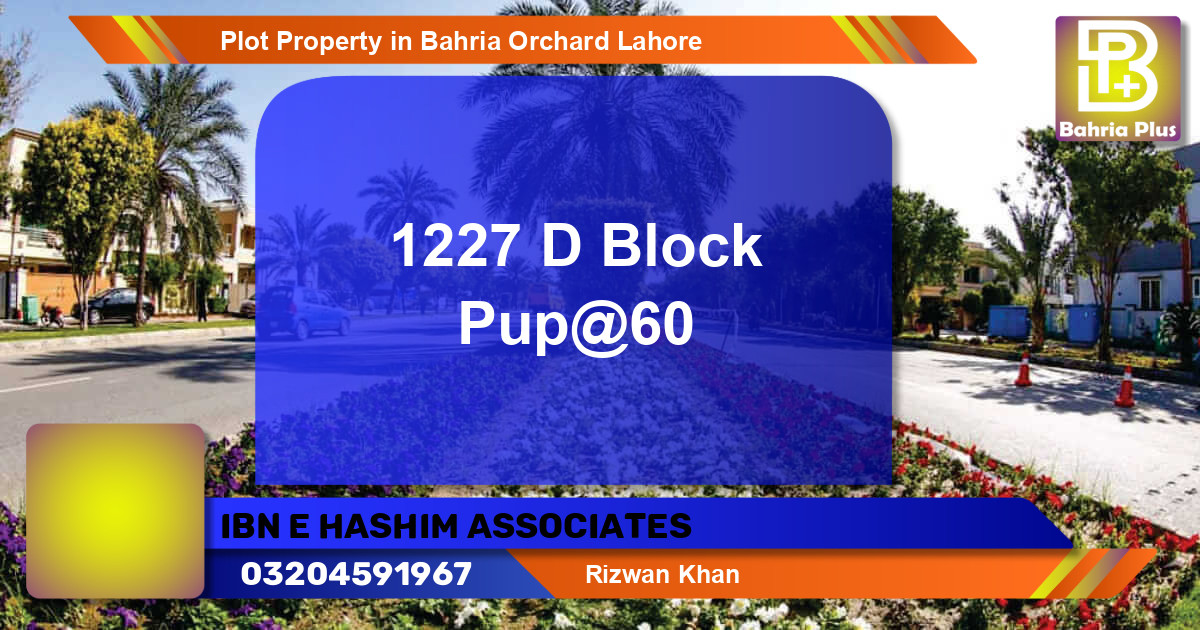 Residential Plot for Sale in Bahria Orchard, Lahore - (BP-84602)