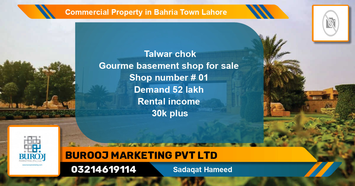 Commercial Property for Rent in Bahria Town, Lahore - (BP-84607)