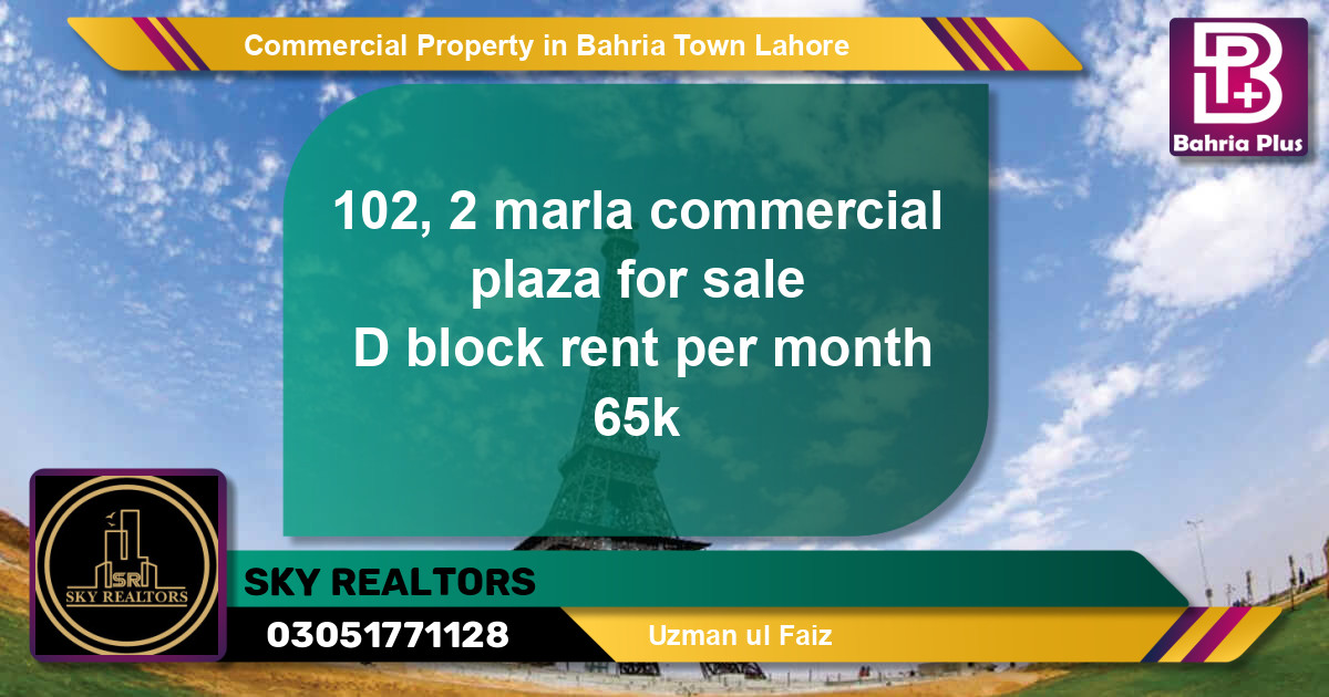 Commercial Property for Rent in Bahria Town, Lahore - (BP-84652)