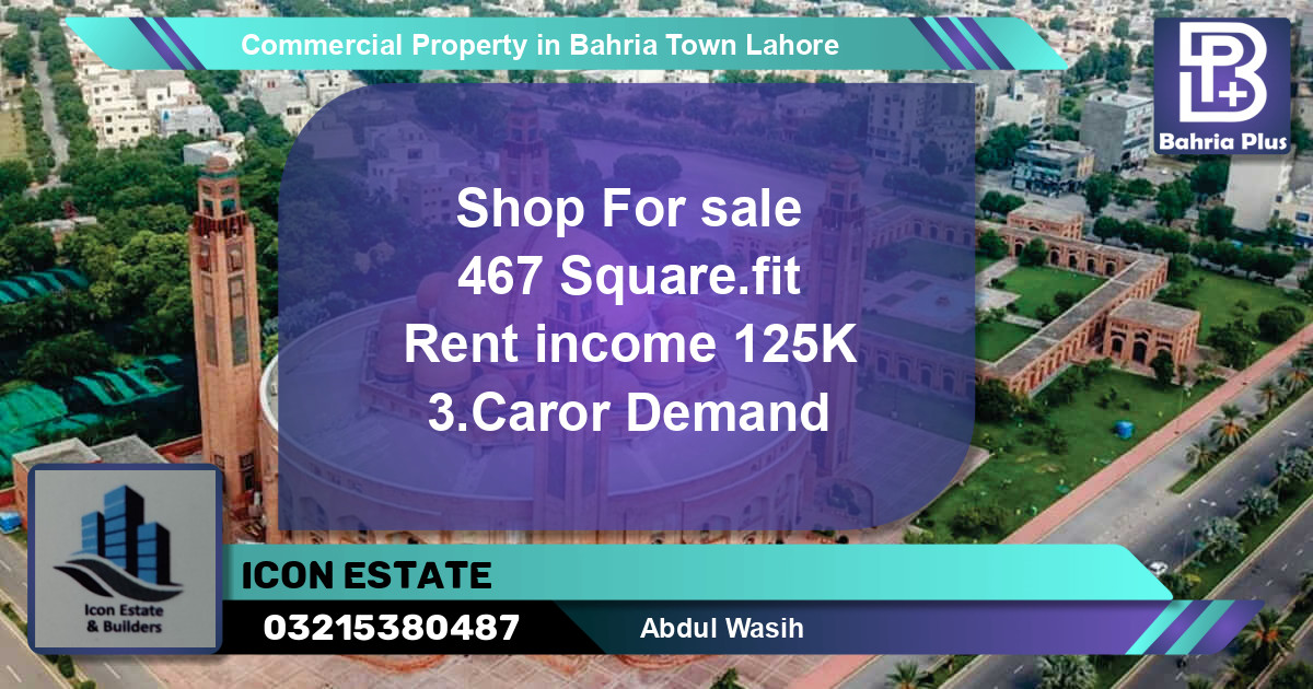 Commercial Property for Rent in Bahria Town, Lahore - (BP-84702)