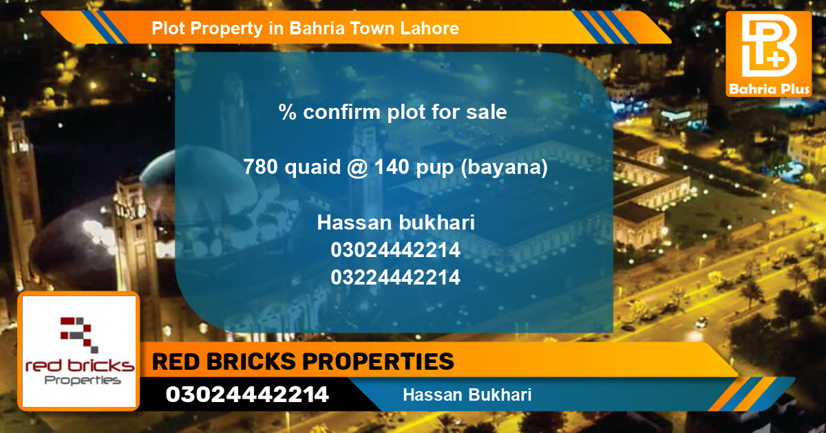 Residential Plot for Sale in Bahria Town, Lahore - (BP-84736)