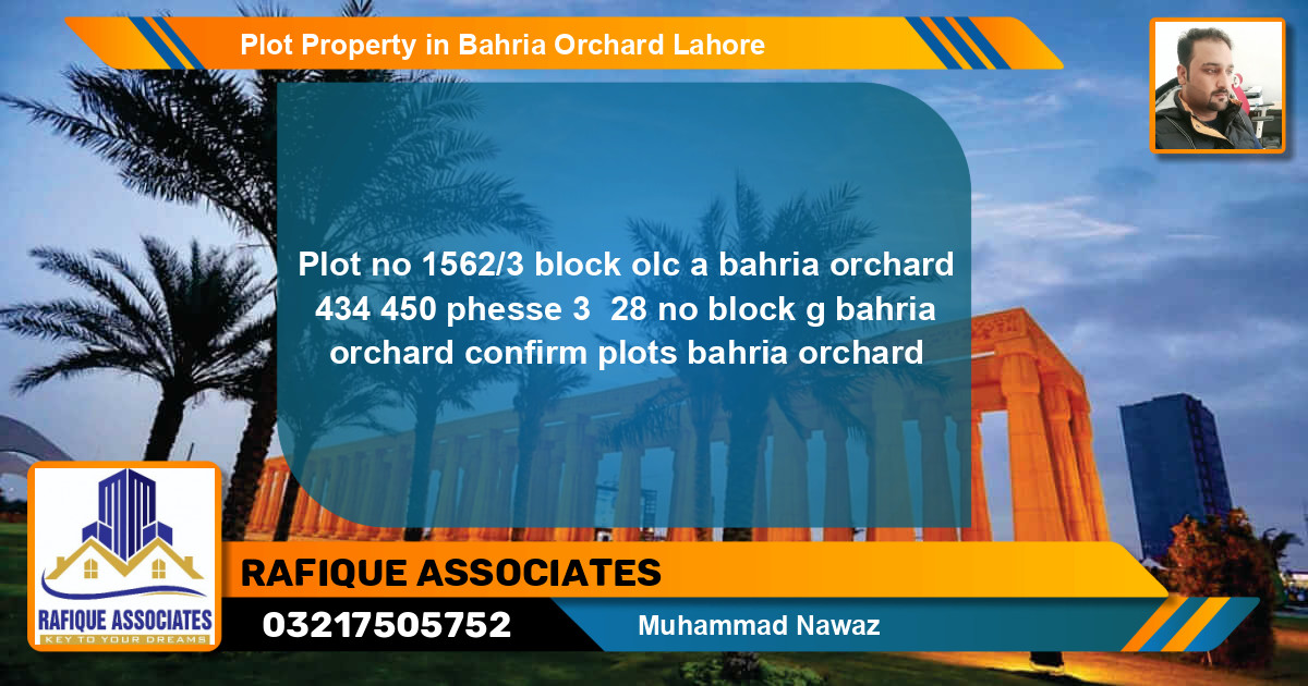 Residential Plot for Sale in OLC-A Block -  Bahria Orchard, Lahore - (BP-84741)