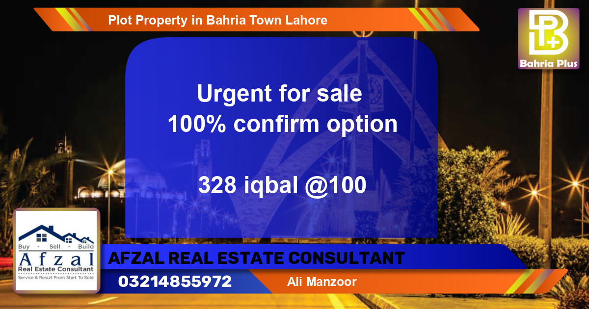 Residential Plot for Sale in Bahria Town, Lahore - (BP-84749)