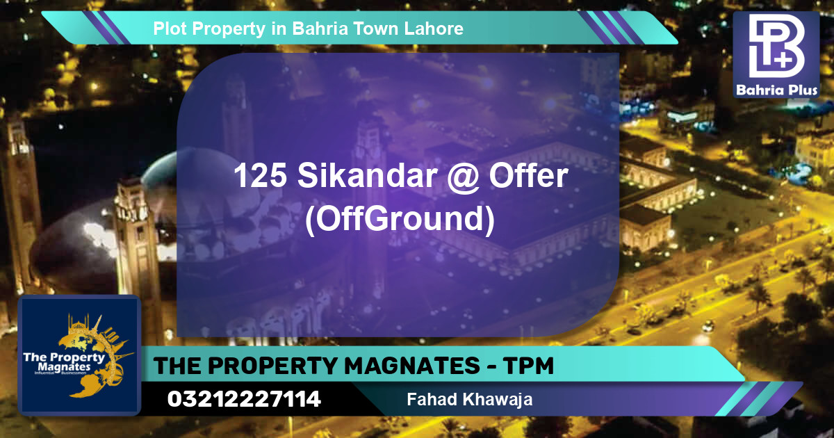 Residential Plot for Sale in Bahria Town, Lahore - (BP-84763)