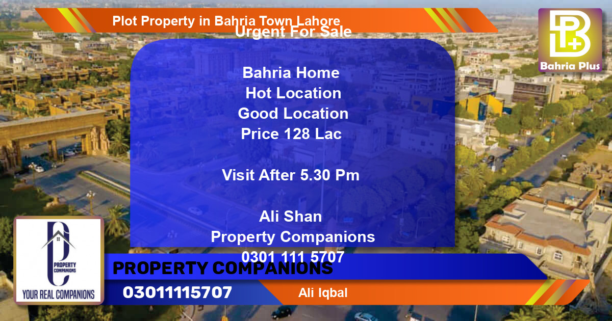 Residential Plot for Sale in Bahria Town, Lahore - (BP-84769)