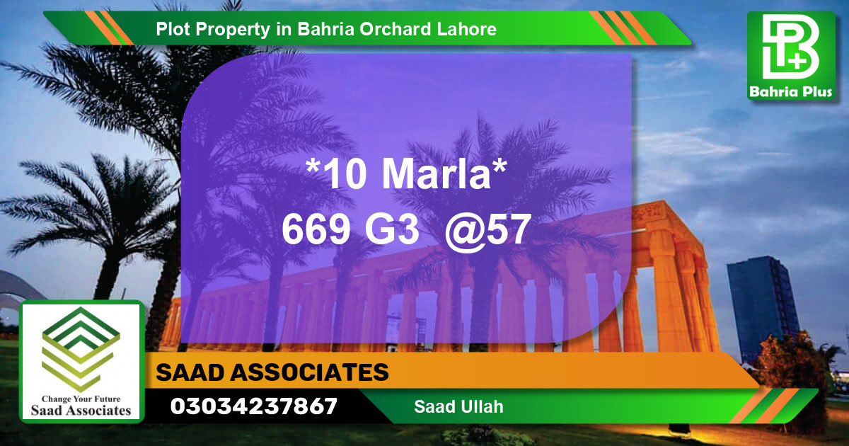 Residential Plot for Sale in Bahria Orchard, Lahore - (BP-84774)