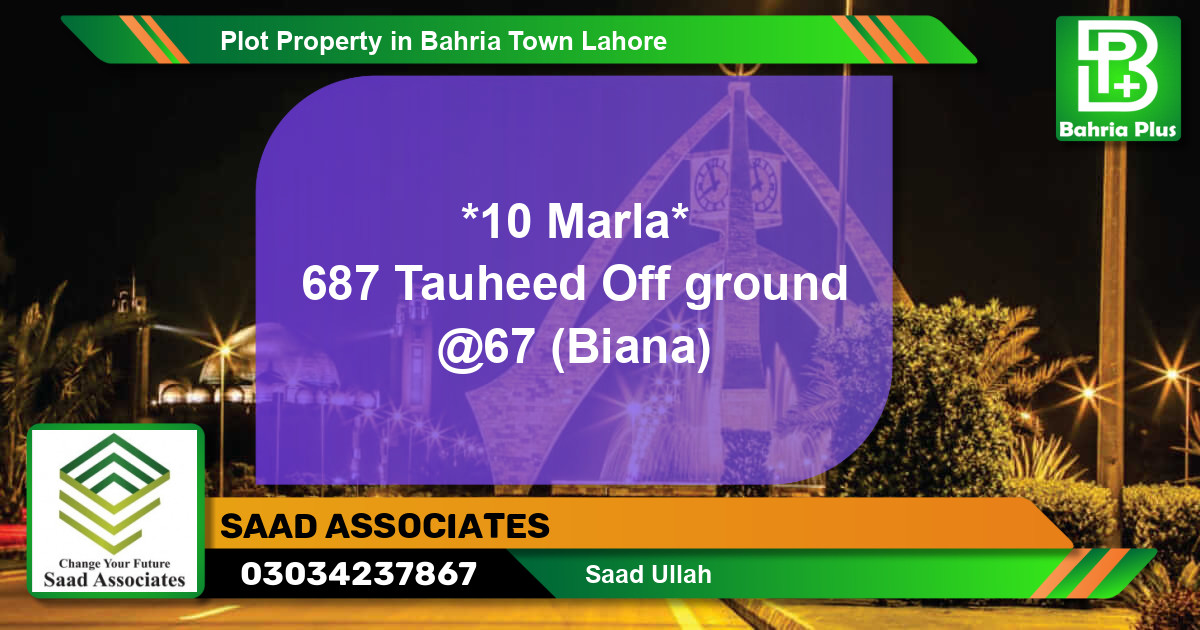 Residential Plot for Sale in Bahria Town, Lahore - (BP-84780)