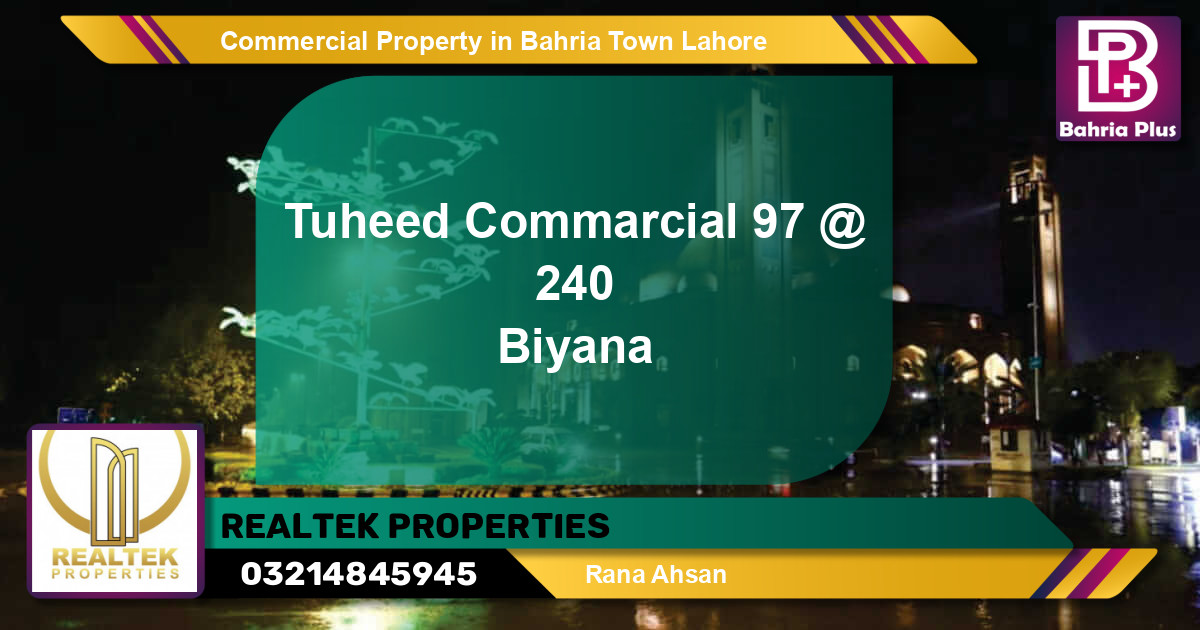 Commercial Property for Sale in Bahria Town, Lahore - (BP-84813)