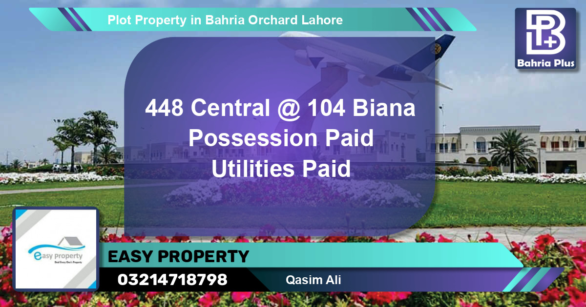 Residential Plot for Sale in Bahria Orchard, Lahore - (BP-84820)