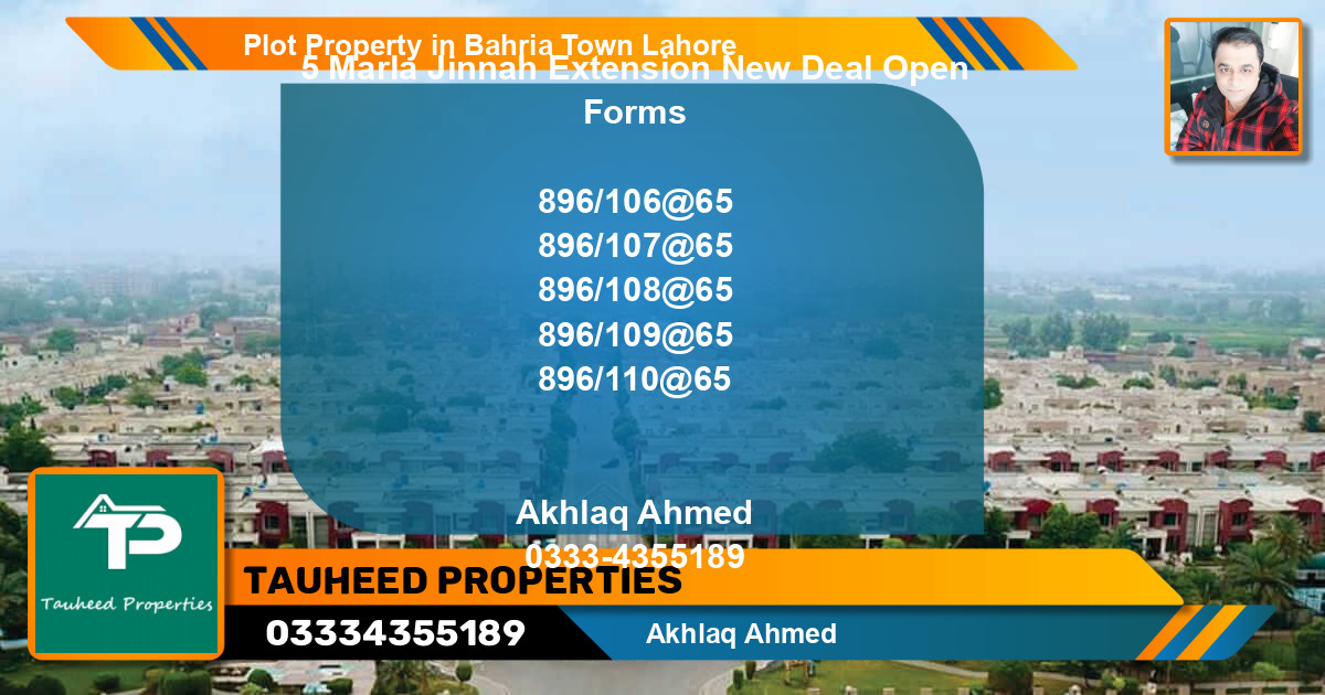 Residential Plot for Sale in Bahria Town, Lahore - (BP-84823)