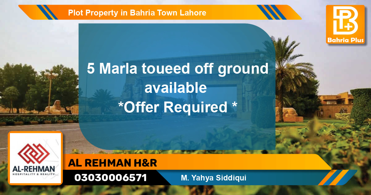 Residential Plot for Sale in Bahria Town, Lahore - (BP-84897)