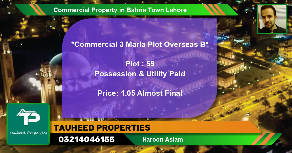 Commercial Property for Sale in Bahria Town, Lahore - (BP-84939)