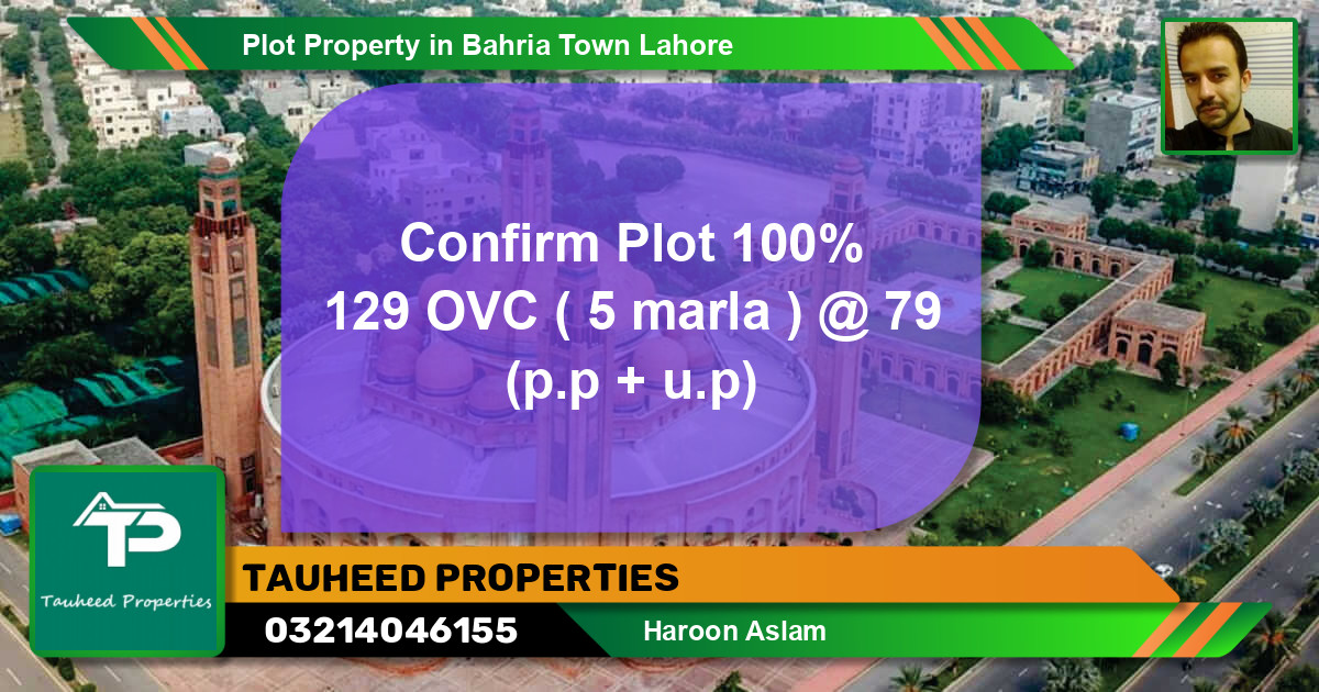 Residential Plot for Sale in Bahria Town, Lahore - (BP-84944)