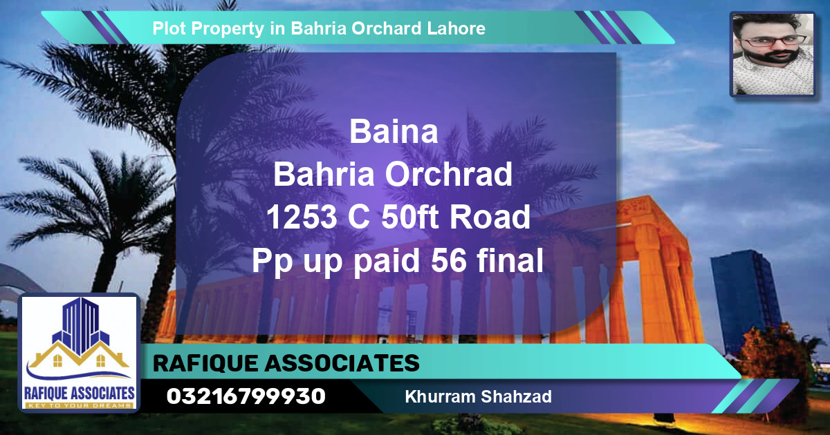 Residential Plot for Sale in Phase 2 - C Block -  Bahria Orchard, Lahore - (BP-84950)