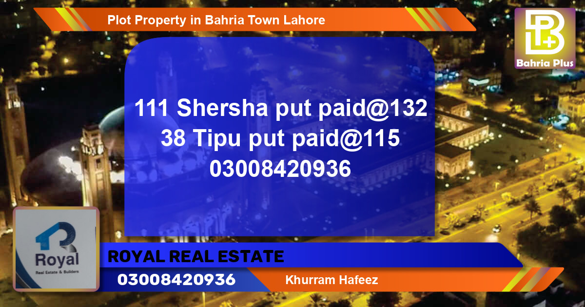 Residential Plot for Sale in Bahria Town, Lahore - (BP-84957)