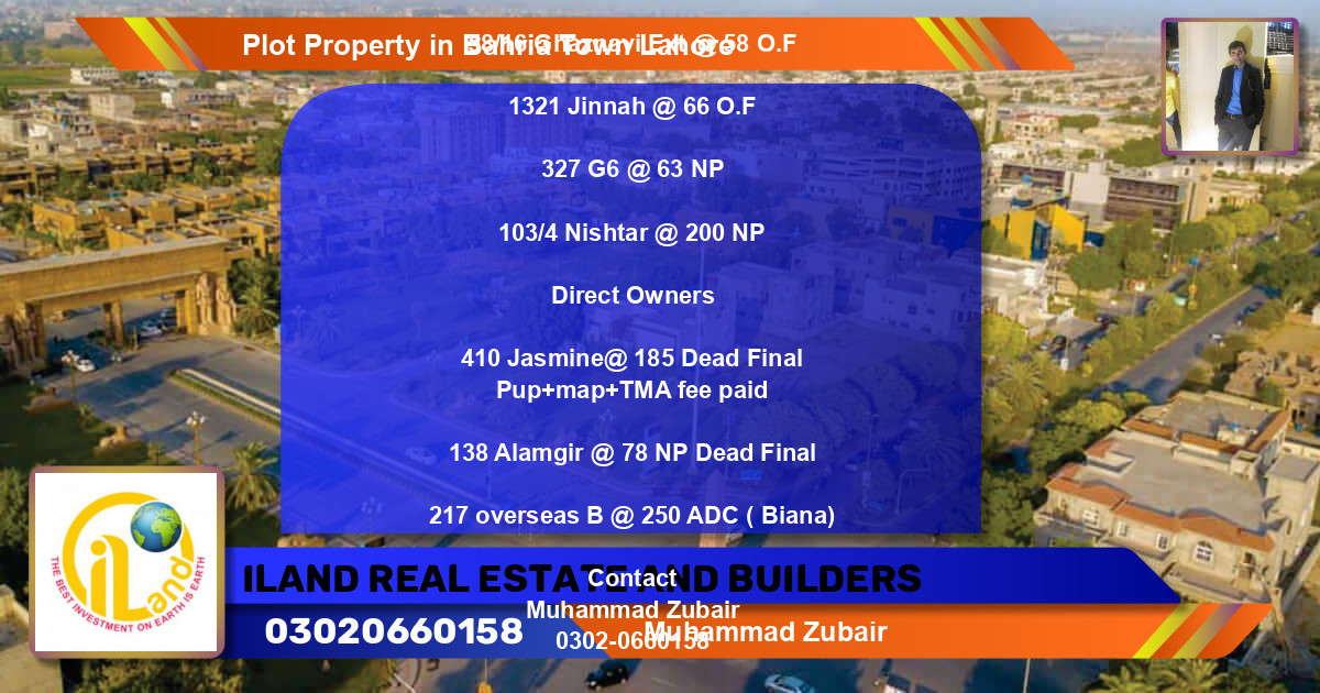 Residential Plot for Sale in Bahria Town, Lahore - (BP-84973)
