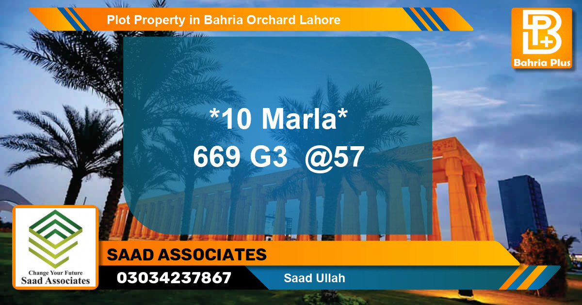 Residential Plot for Sale in Bahria Orchard, Lahore - (BP-85016)